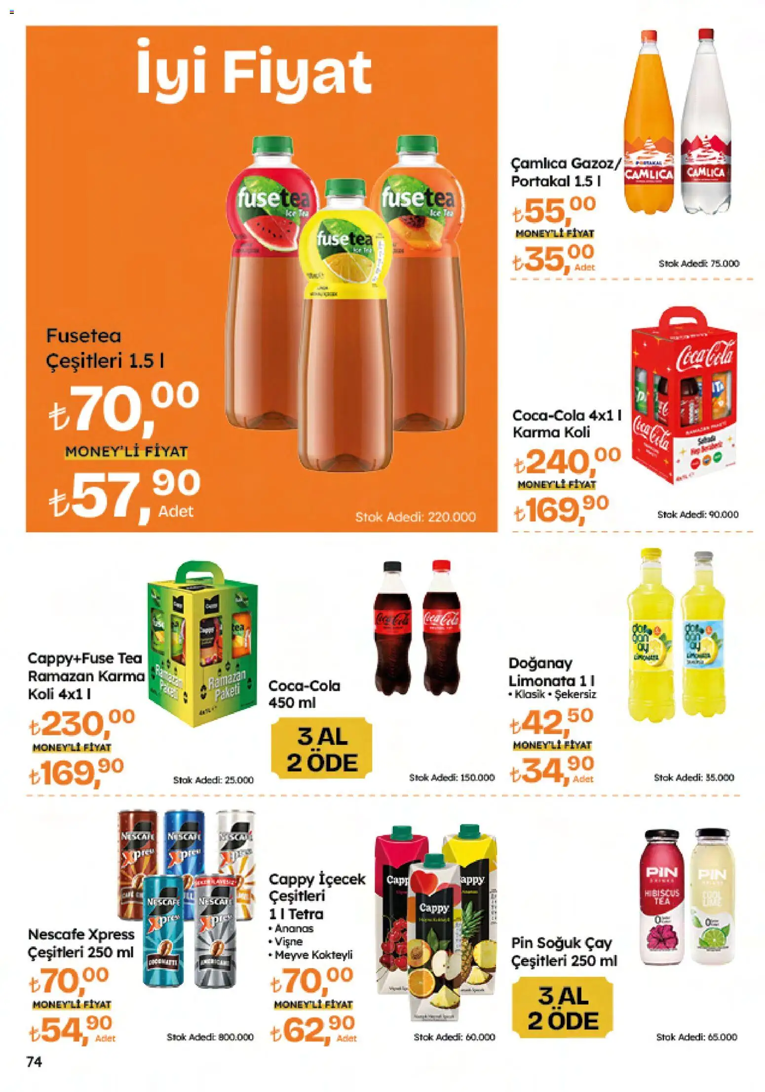 Migros Katalog - 5M Migroskop Dijital - 26.02.2026 tarihinden itibaren geçerlidir | Sayfa: 74 | Ürünler: Portakal, Çay, Vişne, Meyve