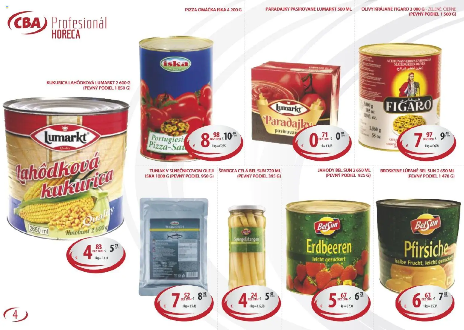 Nové KARMEN CBA akcie – leták je platný od 14.11.2025 | Strana: 4 | Produkty: Paradajky, Jahody, Špargľa, Omáčka