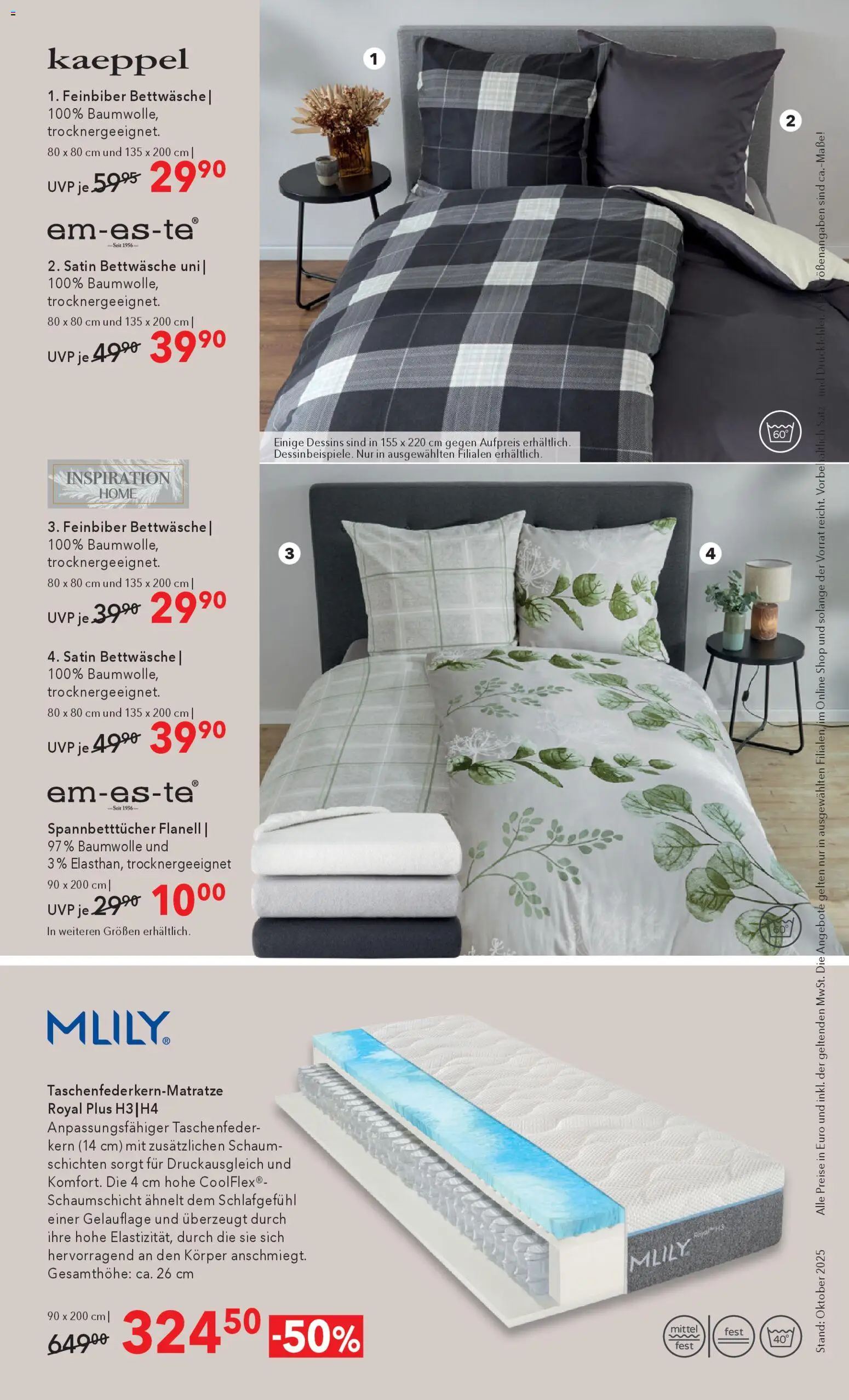 Matratzen Concord Prospekt 	 – gültig ab 29.10.2025 | Seite: 8 | Produkte: Bettwäsche