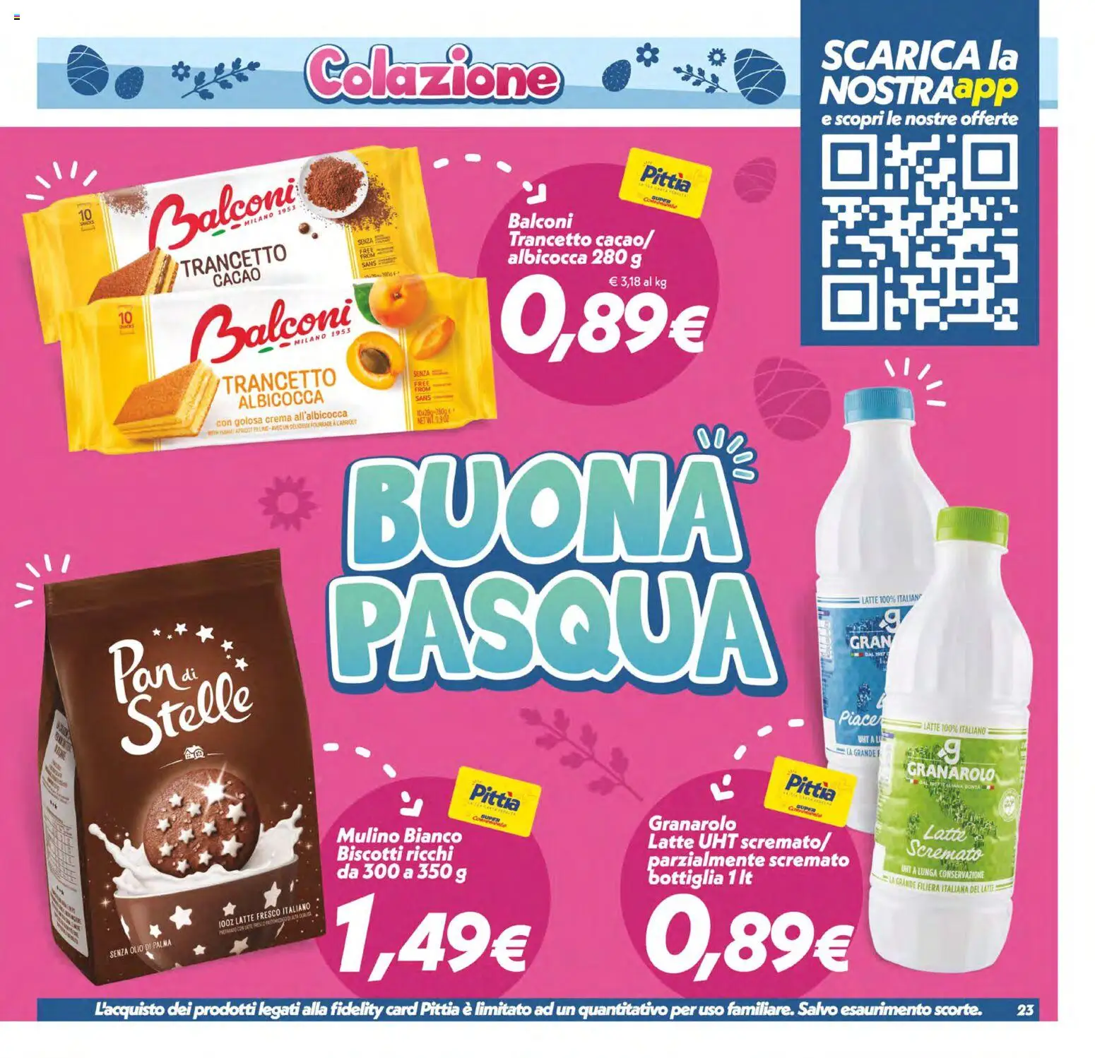 Volantino SuperConveniente del 27.03.2026 | Pagina: 23 | Prodotti: Crema, Biscotti, Olio, Bottiglia