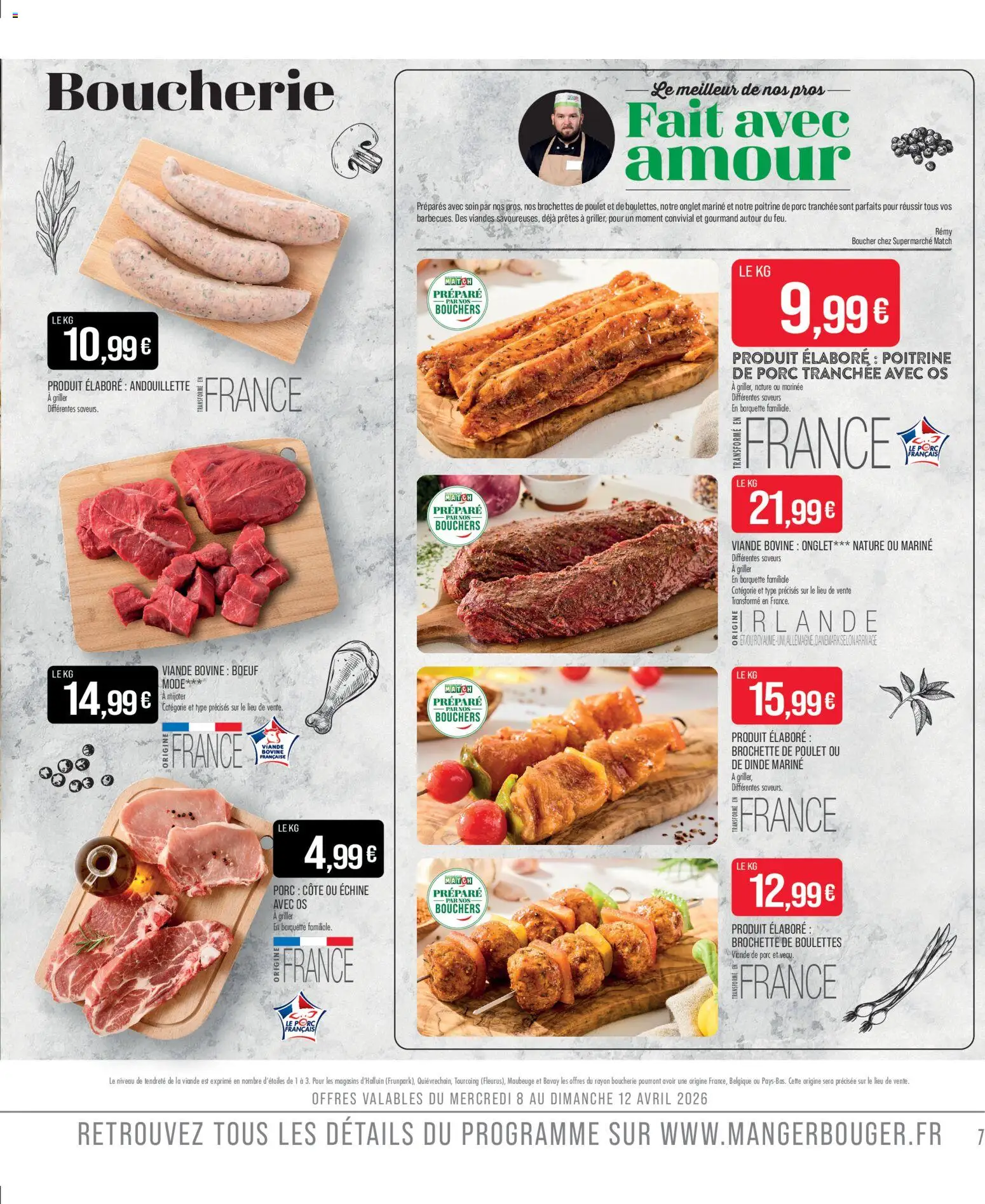 {H1} | Page: 7 | Produits: Viande de porc, Poitrine de porc, Viande, Viande bovine