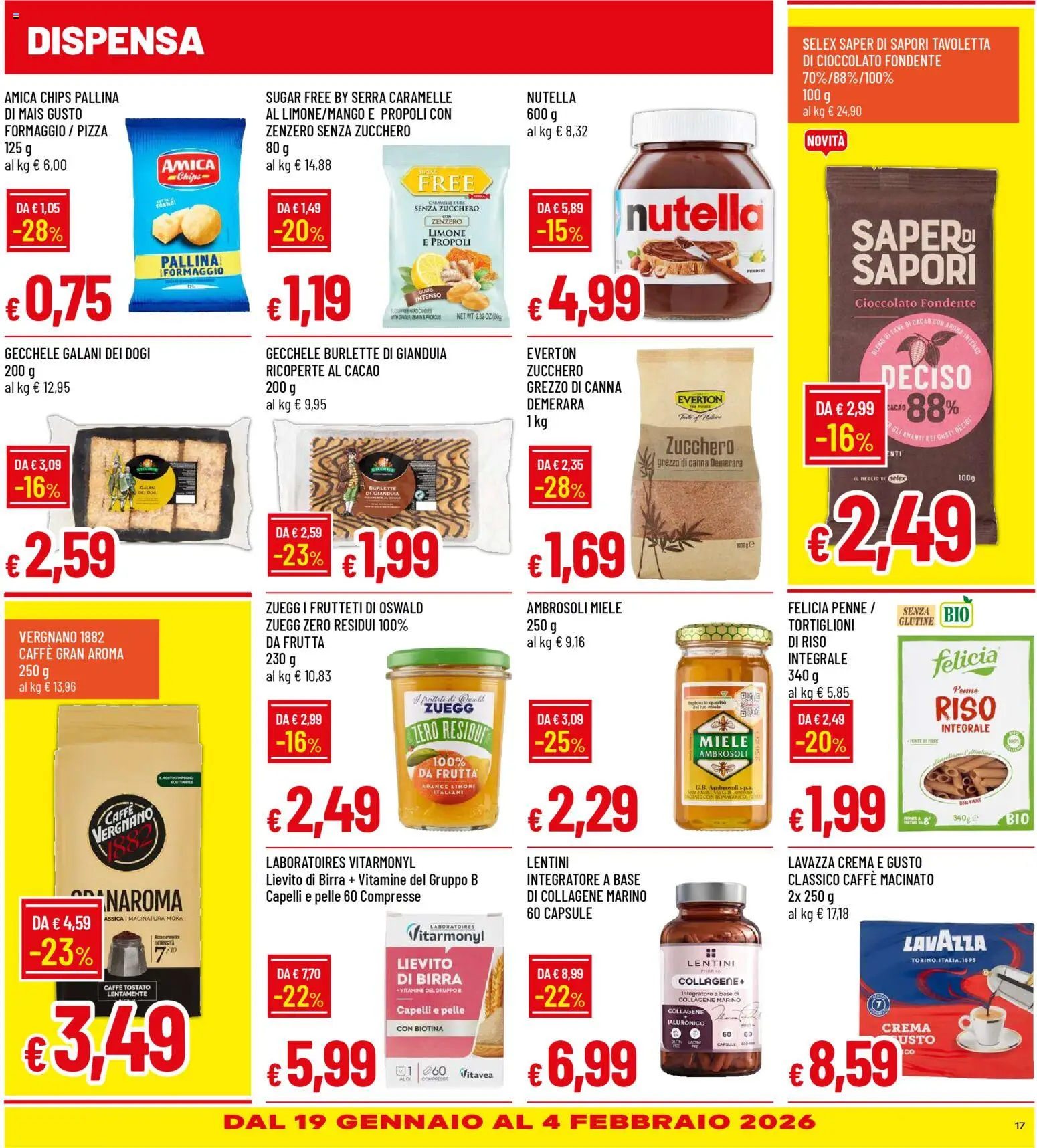 Volantino Galassia del 15.01.2026 | Pagina: 17 | Prodotti: Riso, Frutta, Nutella, Miele