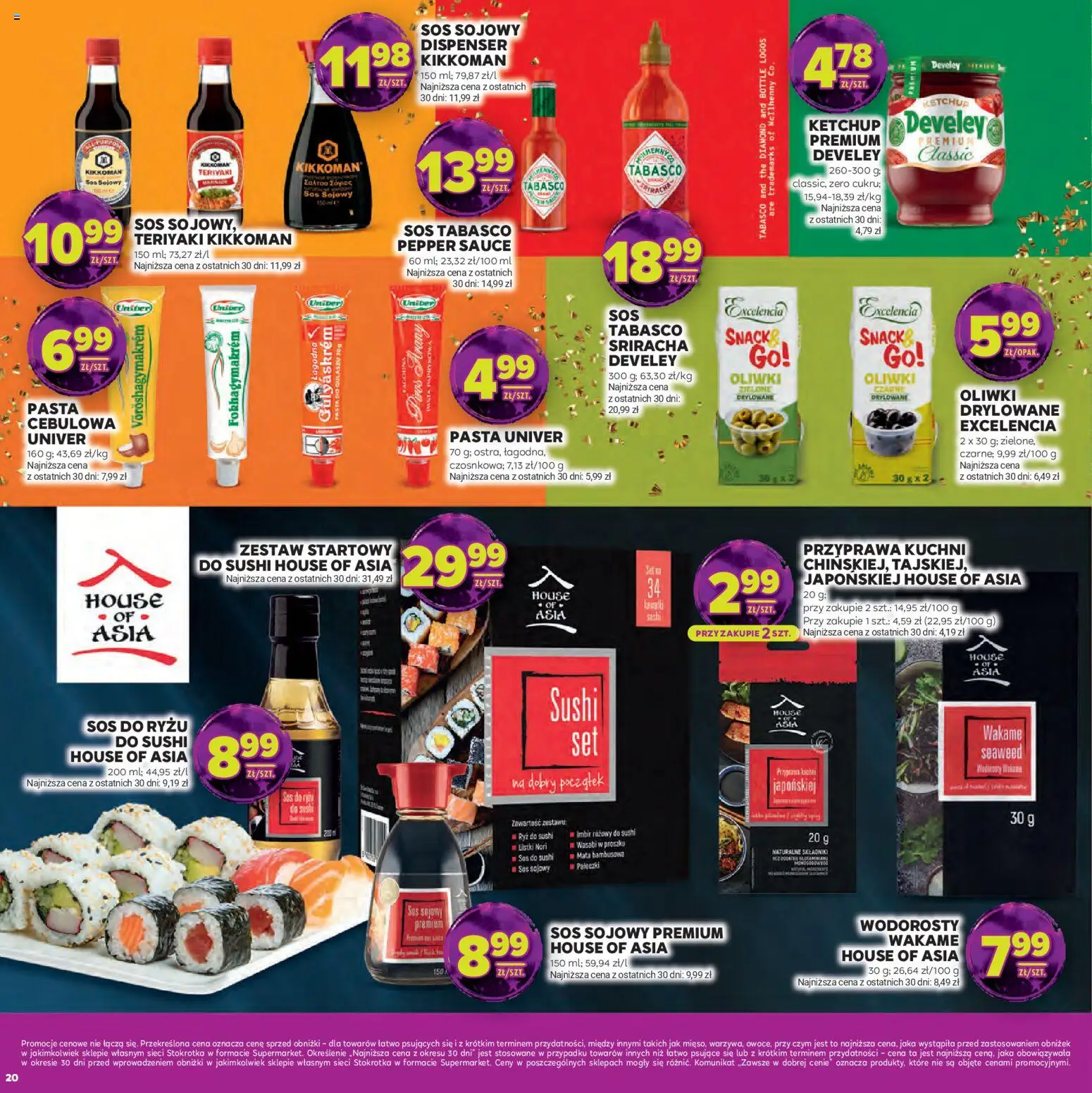 Stokrotka Gazetka - Sylwester od 30.12.2025 | Strona: 20 | Produkty: Ketchup, Nori, Tabasco, Sos tabasco