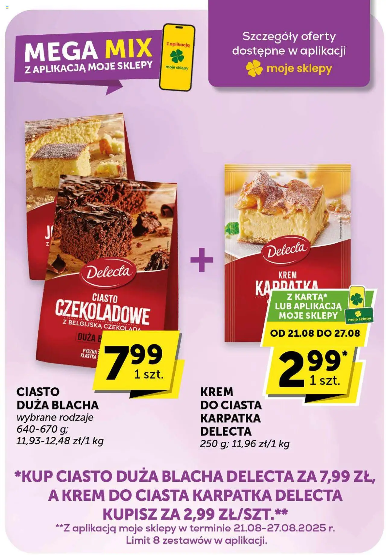 Groszek Gazetka od 21.08.2025 | Strona: 19 | Produkty: Ciasto, Ciasto czekoladowe, Czekolada, Krem