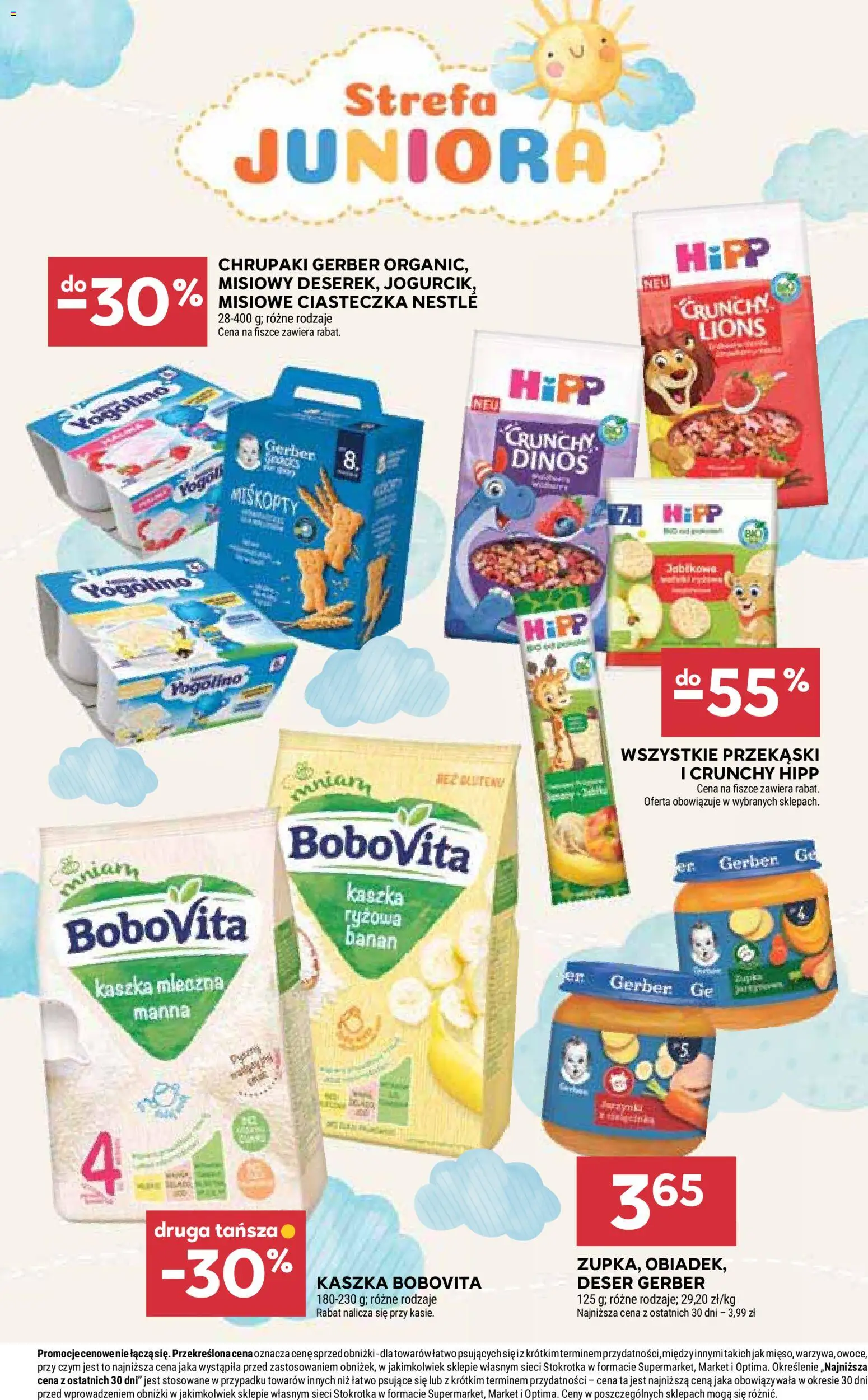 Stokrotka Gazetka - Market od 19.02.2026 | Strona: 24 | Produkty: Stokrotka, Kaszka mleczna, Banan, Ciasteczka