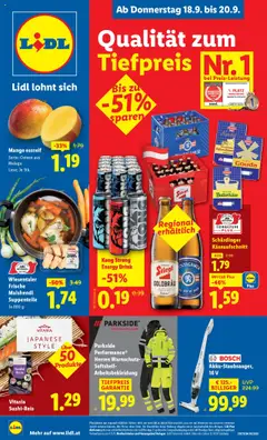 Lidl Flugblatt ab 18.09.2025 gültig