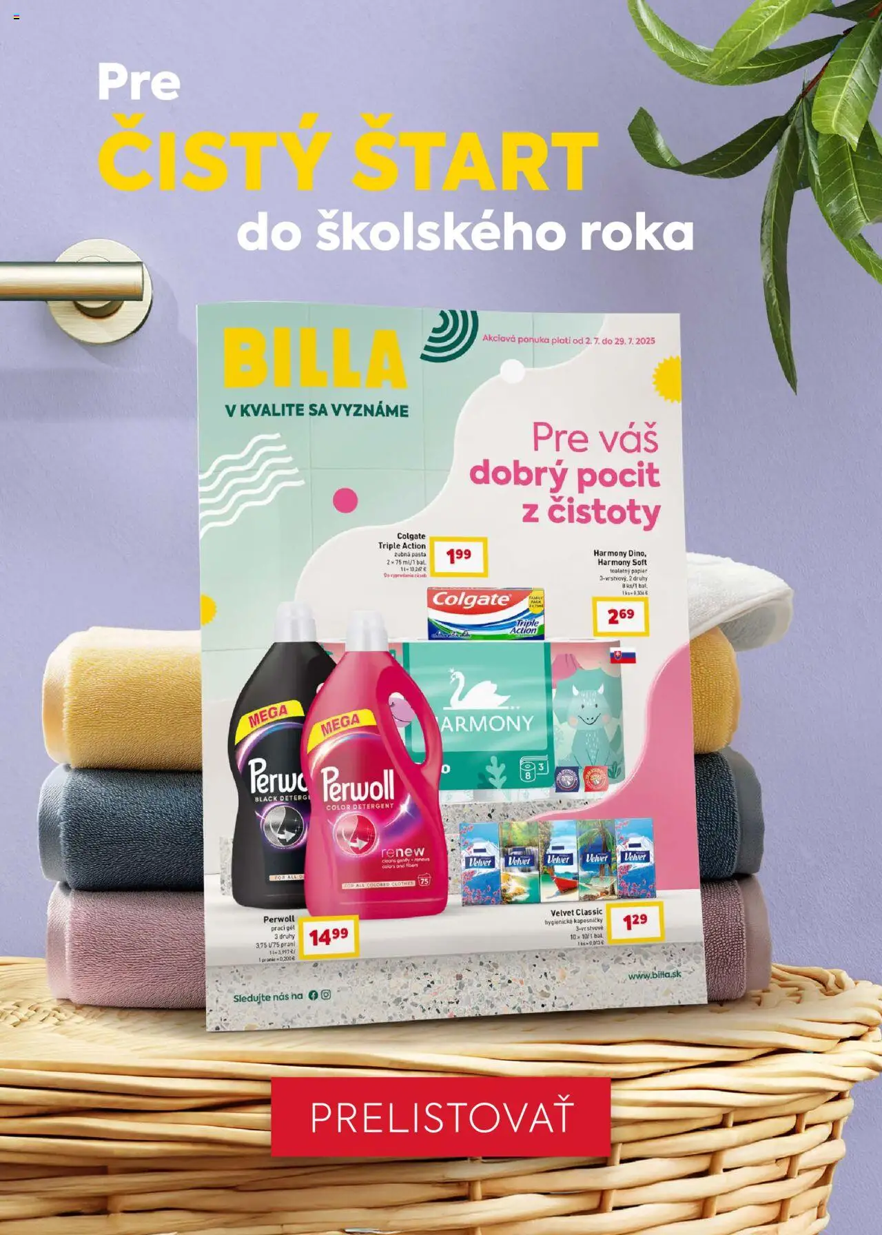 Billa leták │ platný od 06.08.2025 | Strana: 23 | Produkty: Perwoll, Toaletný papier