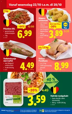 Lidl Folder week 43 - Voorbeeld van een folder van Lidl, geldig van 22.10.2025 | Pagina: 15 | Producten: Kippenvlees, Varkensvlees, Mozzarella, Rundvlees