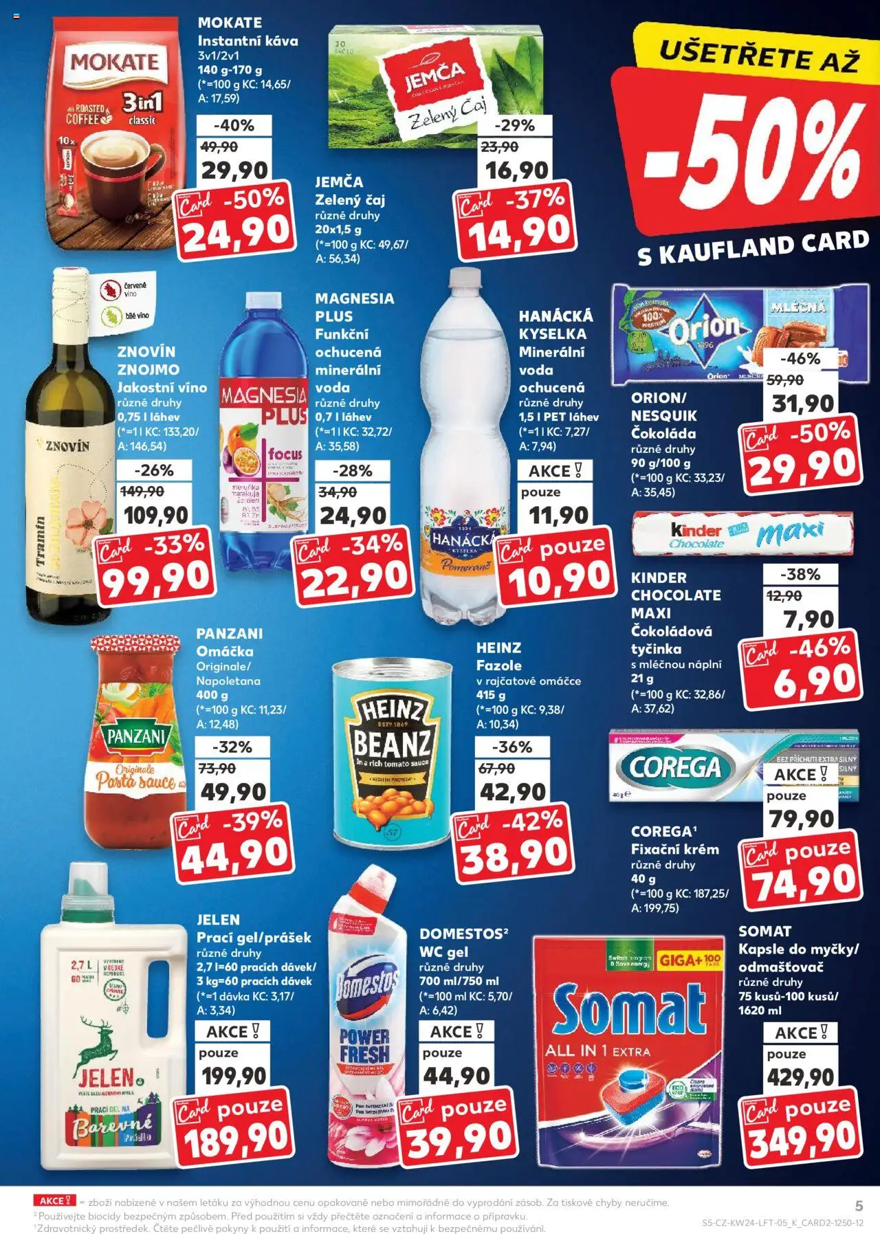 Kaufland leták od 11.06.2025 | Strana: 5 | Produkty: Čokoláda, Nesquik, Minerální voda, Odmašťovač