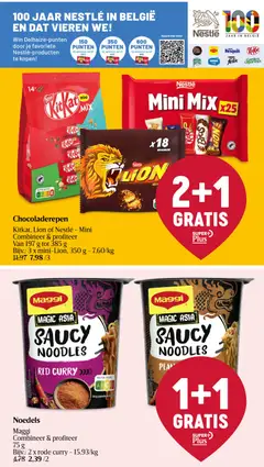 Noedels, Maggi Combineer & profiteer 75 g Bijv.: 2 x rode curry - Voorbeeld van een folder van Delhaize, geldig van 30.10.2025 | Pagina: 31 | Producten: Noedels