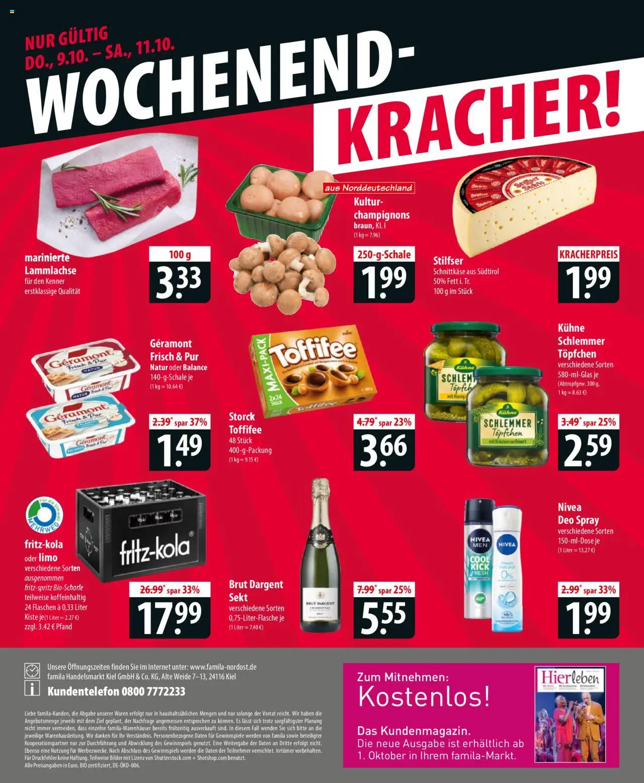Famila Prospekt 	 – gültig ab 06.10.2025 | Seite: 24 | Produkte: Geramont, Champignons, Bilder, Brut dargent