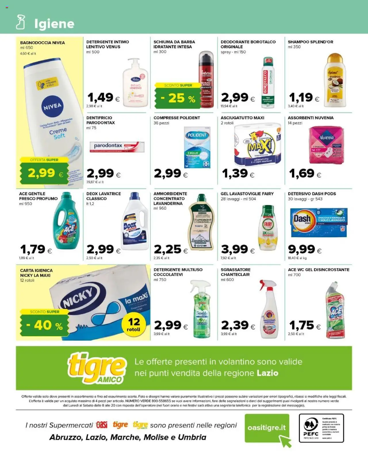 Volantino Tigre del 22.10.2025 | Pagina: 12 | Prodotti: Intimo, Lavatrice, Lavastoviglie, WC