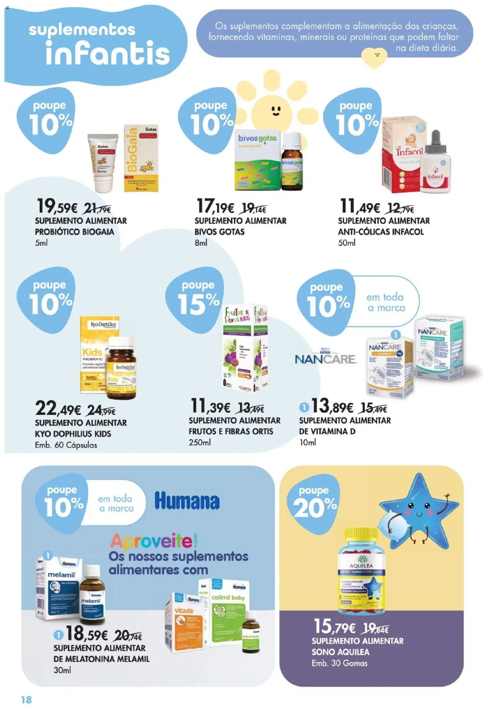 Pingo Doce - Bem Estar Bebé Lojas │ válido de 06.01.2026 | Página: 18 | Produtos: Melatonina, Vitamina d, Gomas