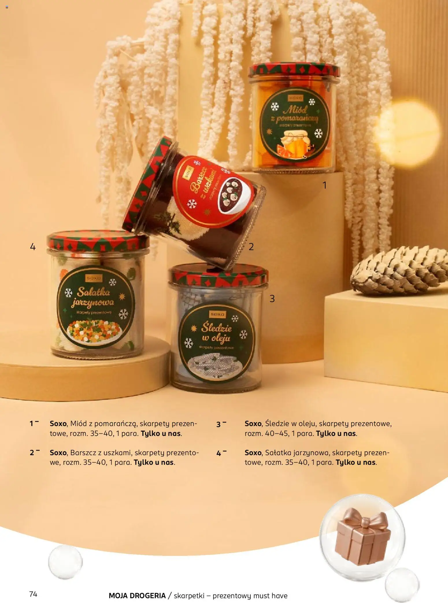 Rossmann Gazetka - Magazyn Moja Drogeria od 15.11.2025 | Strona: 76 | Produkty: Skarpety, Drogeria, Miód, Śledzie w oleju