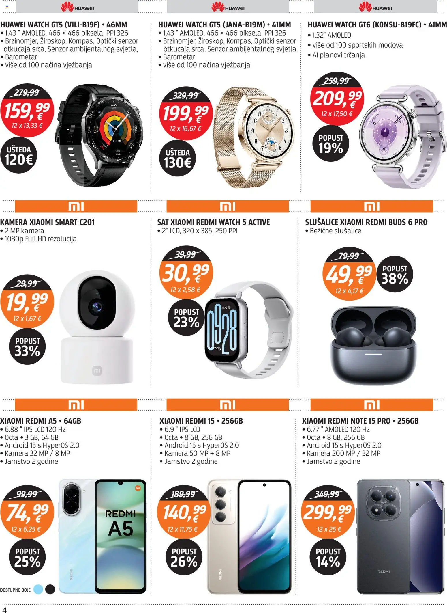 Centar Tehnike katalog | vrijedi od 09.03.2026 | Stranica: 4 | Proizvodi: Sat, Slušalice