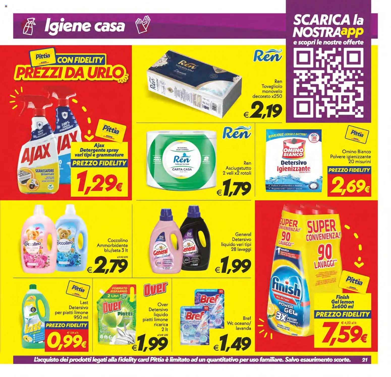 Volantino SuperConveniente del 23.01.2026 | Pagina: 21 | Prodotti: Ammorbidente, Limone, Lavanda, WC