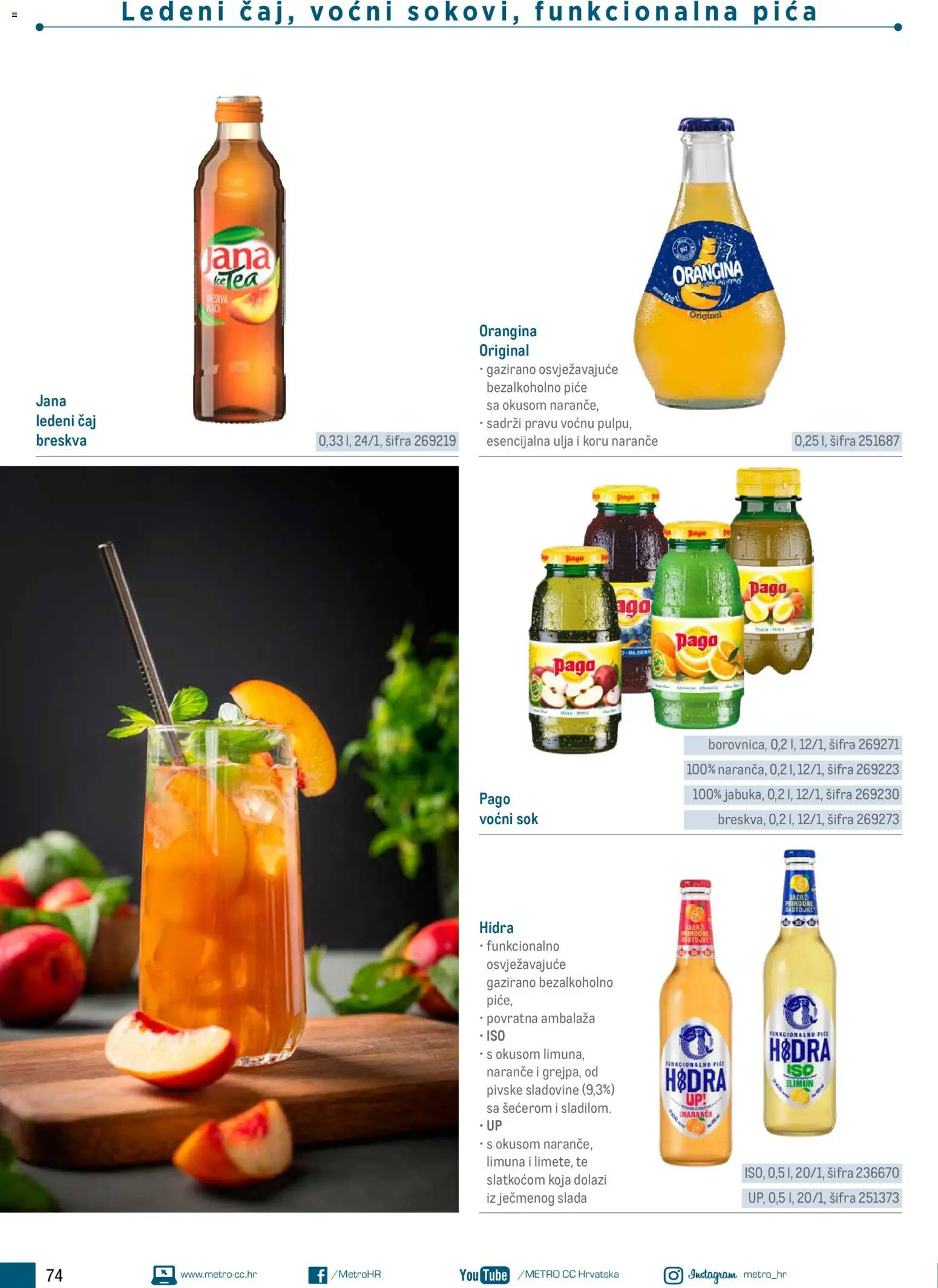 Metro katalog | vrijedi od 05.03.2026 | Stranica: 74 | Proizvodi: Pica, Naranče, Čaj, Breskva