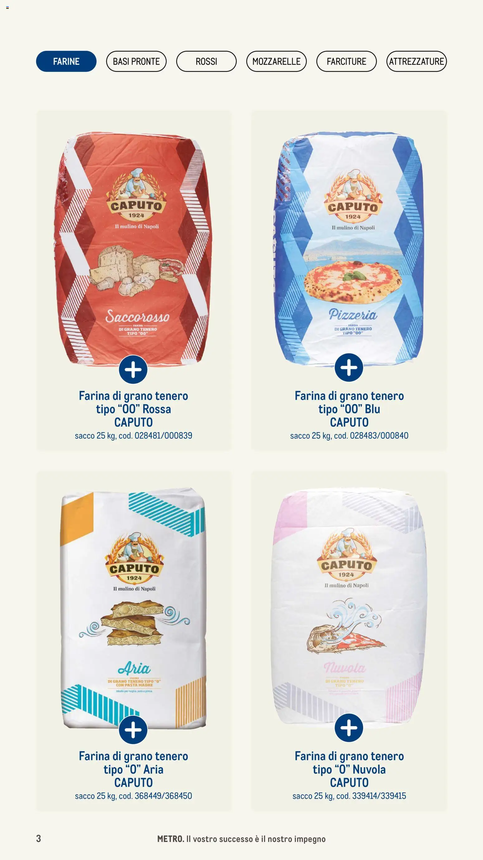 Volantino Metro del 08.01.2026 | Pagina: 3 | Prodotti: Farina, Pasta