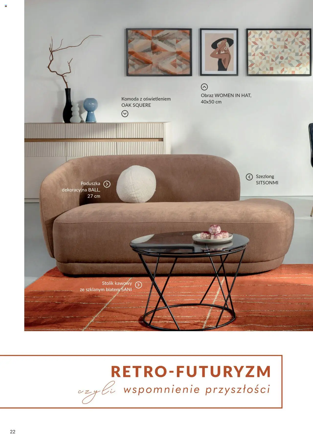 Salony Agata Gazetka - Trendbook od 21.03.2025 | Strona: 22 | Produkty: Poduszka, Komoda, Stolik kawowy