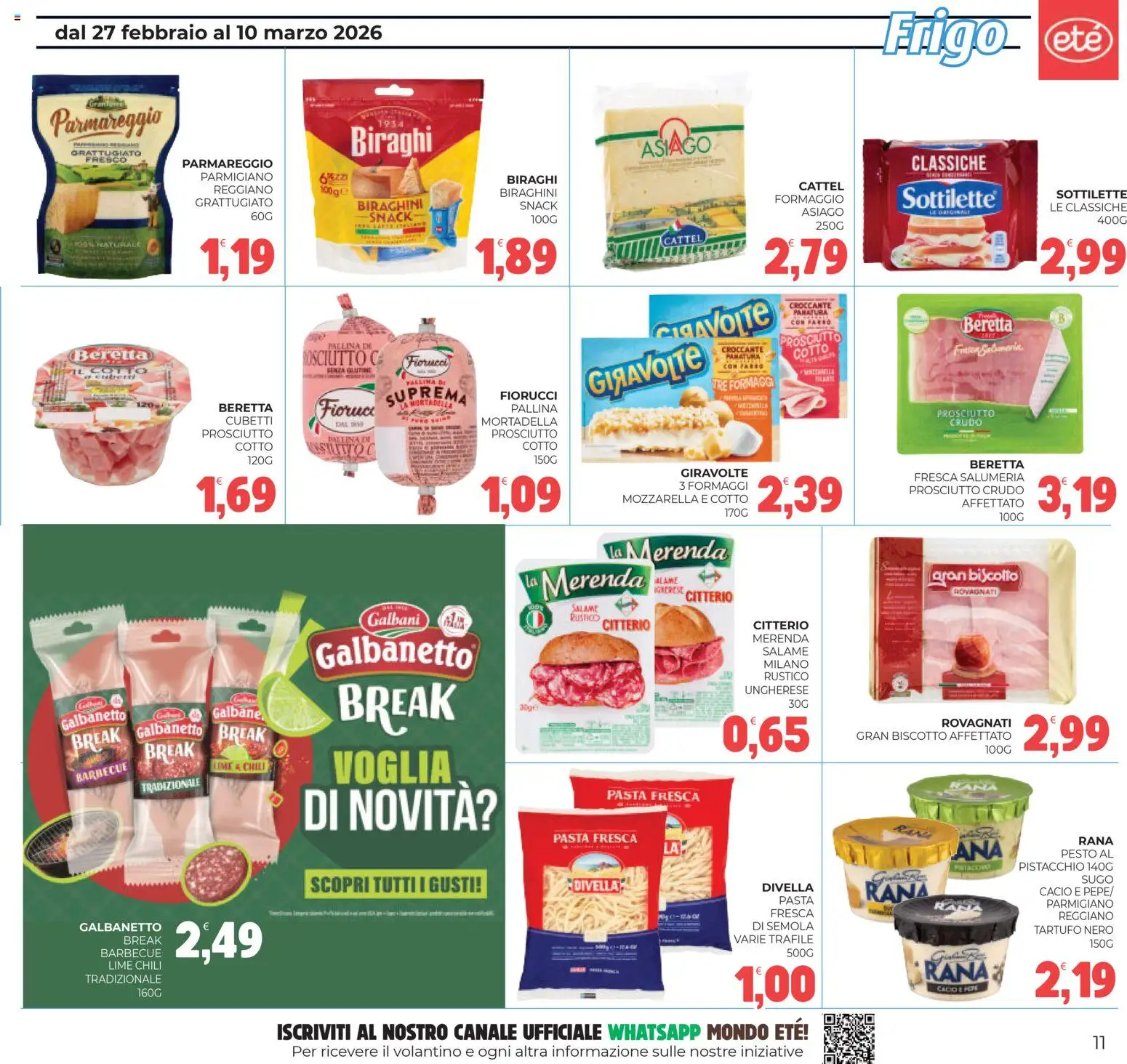 Volantino Eté del 27.02.2026 | Pagina: 11 | Prodotti: Mozzarella, Lime, Pesto, Sugo