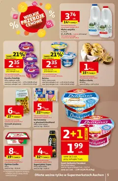Pogląd oferty "Auchan Gazetka" - ważna od 02.01.2026 | Strona: 5 | Produkty: Bułka, Ser, Twaróg, Cheddar