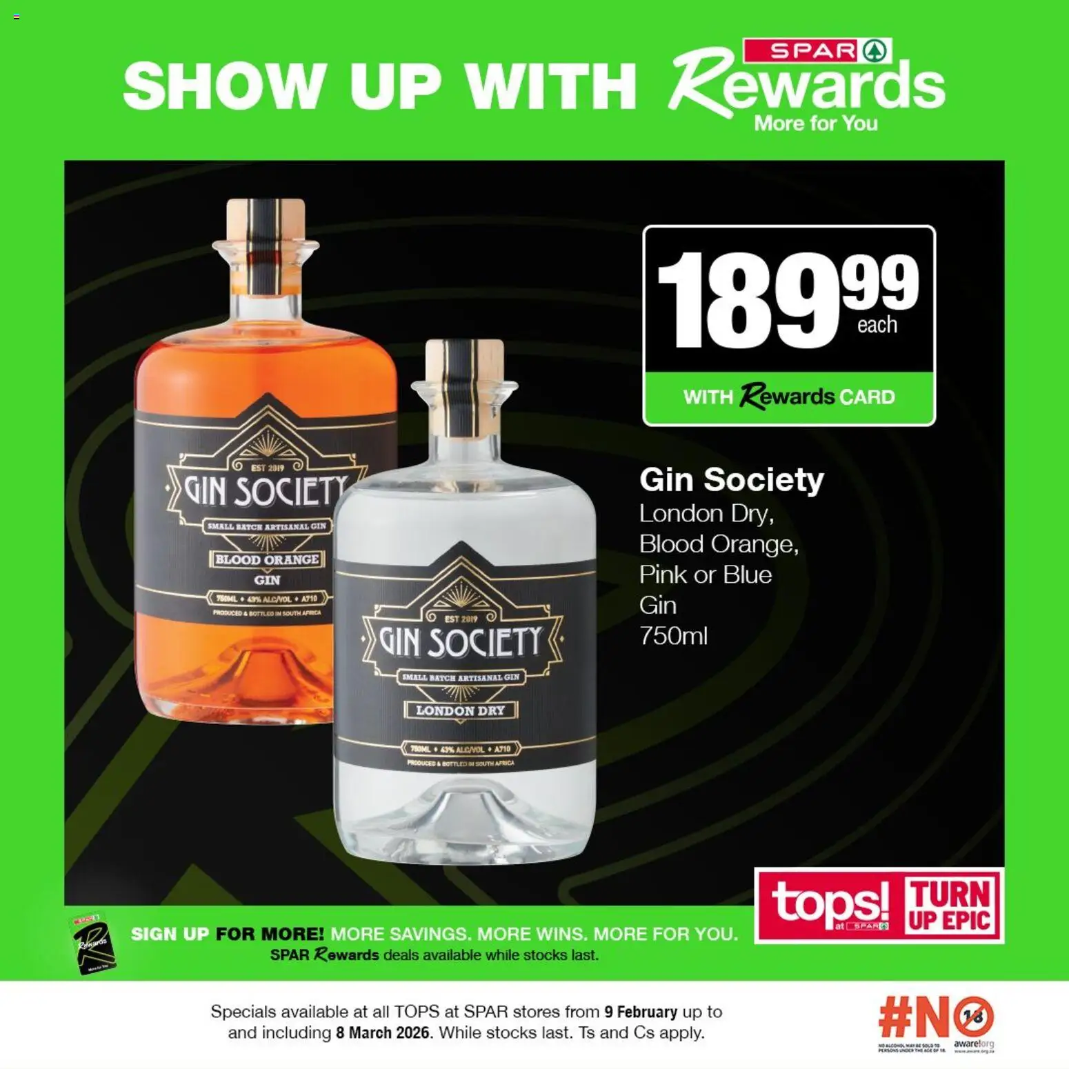 New Tops at Spar catalogue – valid from 09.02.2026 | Page: 5 | Products: Gin