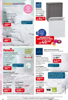 Galeria Karstadt Kaufhof Prospekt 	 ab 18.03.2026 gültig | Seite: 32 | Produkte: Kissen, Bad, Kopfkissen