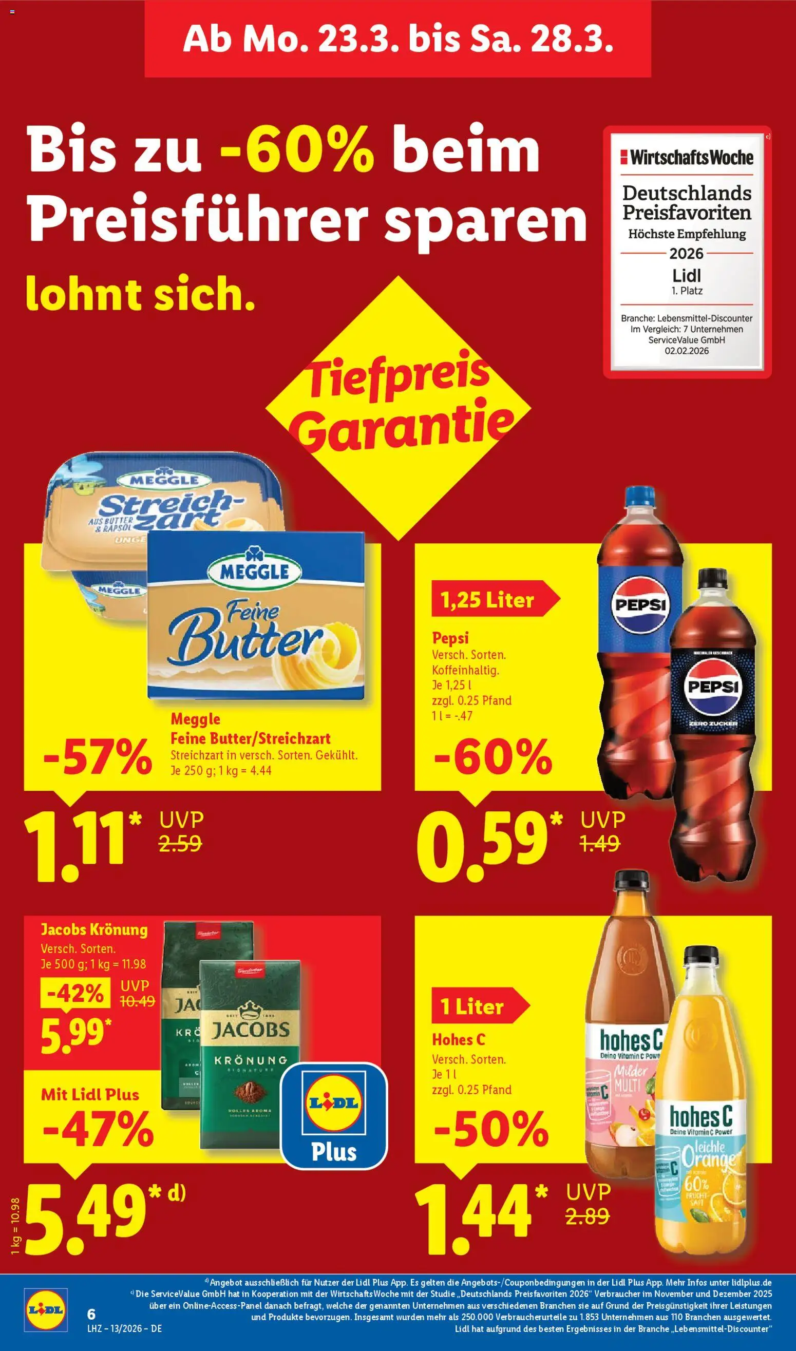 Lidl Německo leták od 23.03.2026 💥 Nenechte si ujít TOP nabídky! ⭐ | Ceská republika