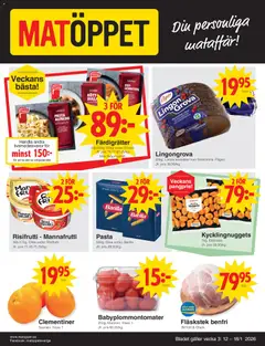 Matöppet - erbjudanden - Förhandsvisning av reklamblad från butik Matöppet aktuell från 03.01.2026
