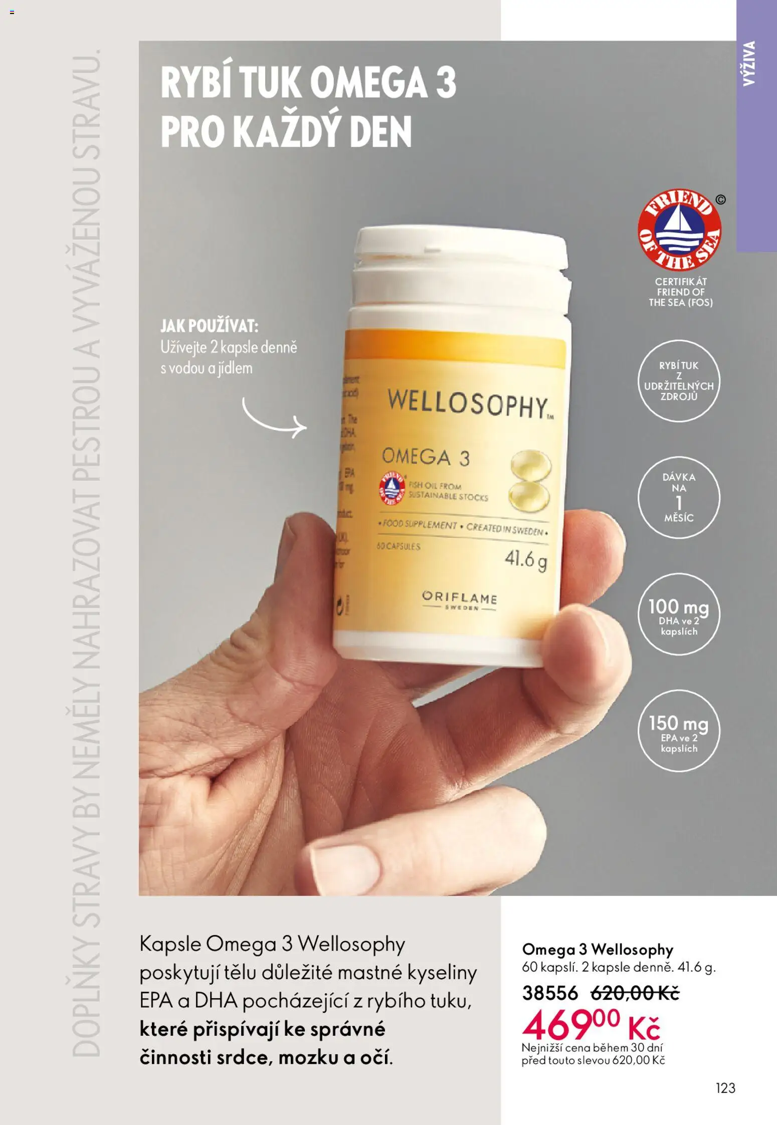 Oriflame katalog č. 04/2026 od 04.03.2026 | Strana: 123 | Produkty: Omega 3, Kapsle, Tuk Omega, Omega