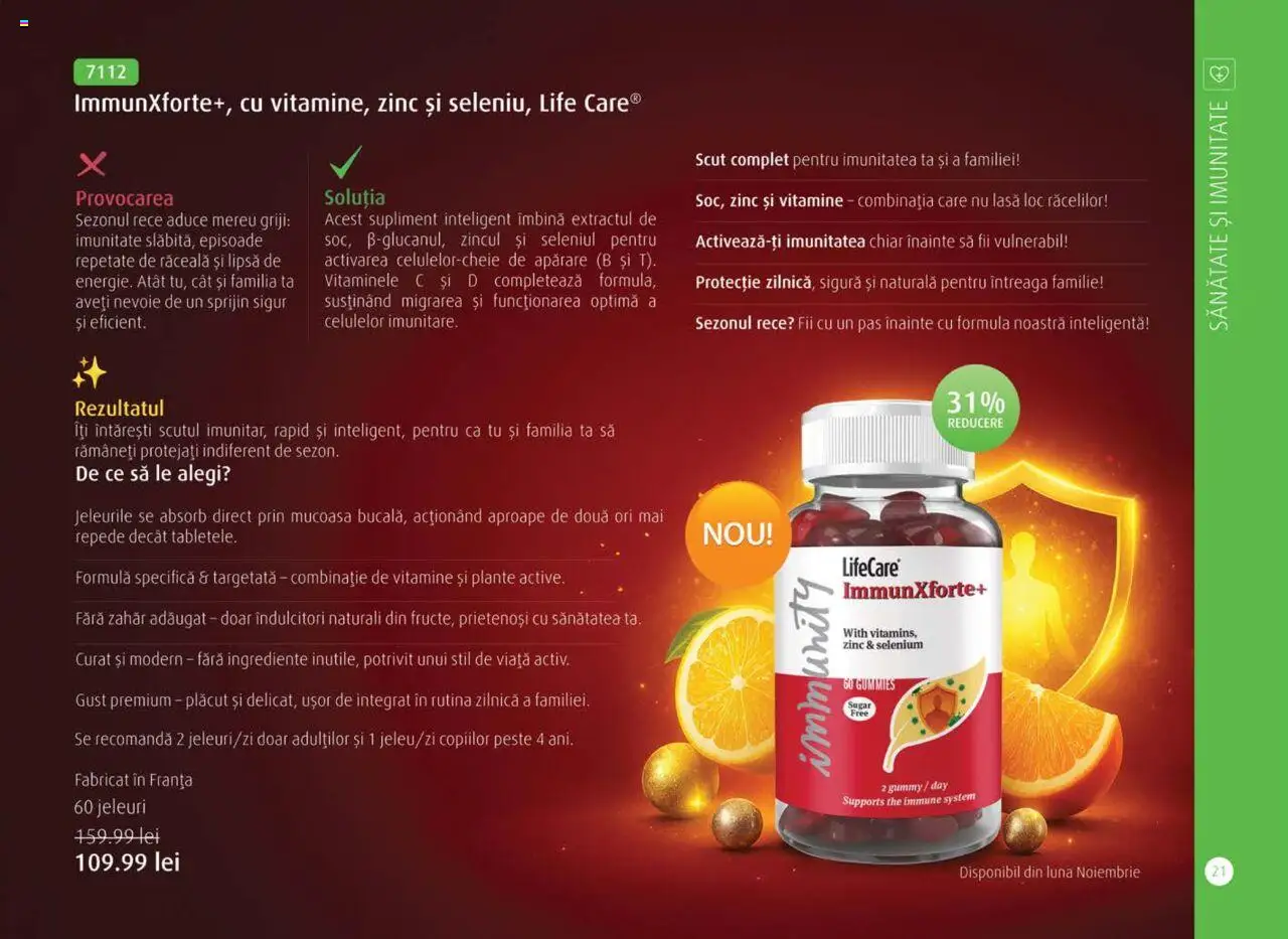 Noul catalog Life Care – valabil de la 01.10.2025 | Pagină: 23 | Produse: Pește, Jeleuri, Zahăr