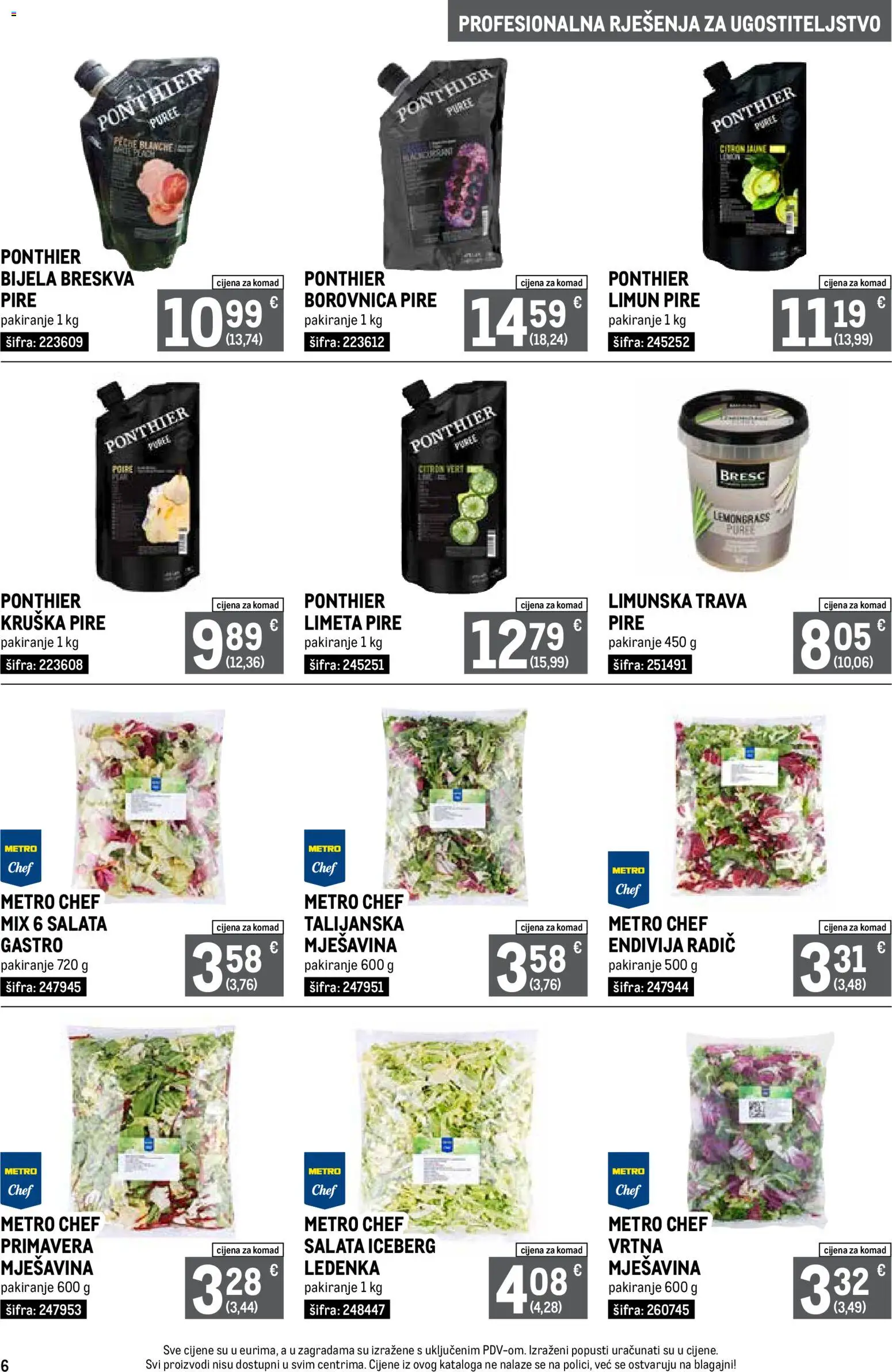 Metro katalog | vrijedi od 01.04.2026 | Stranica: 6 | Proizvodi: Limun, Breskva, Limeta, Borovnica