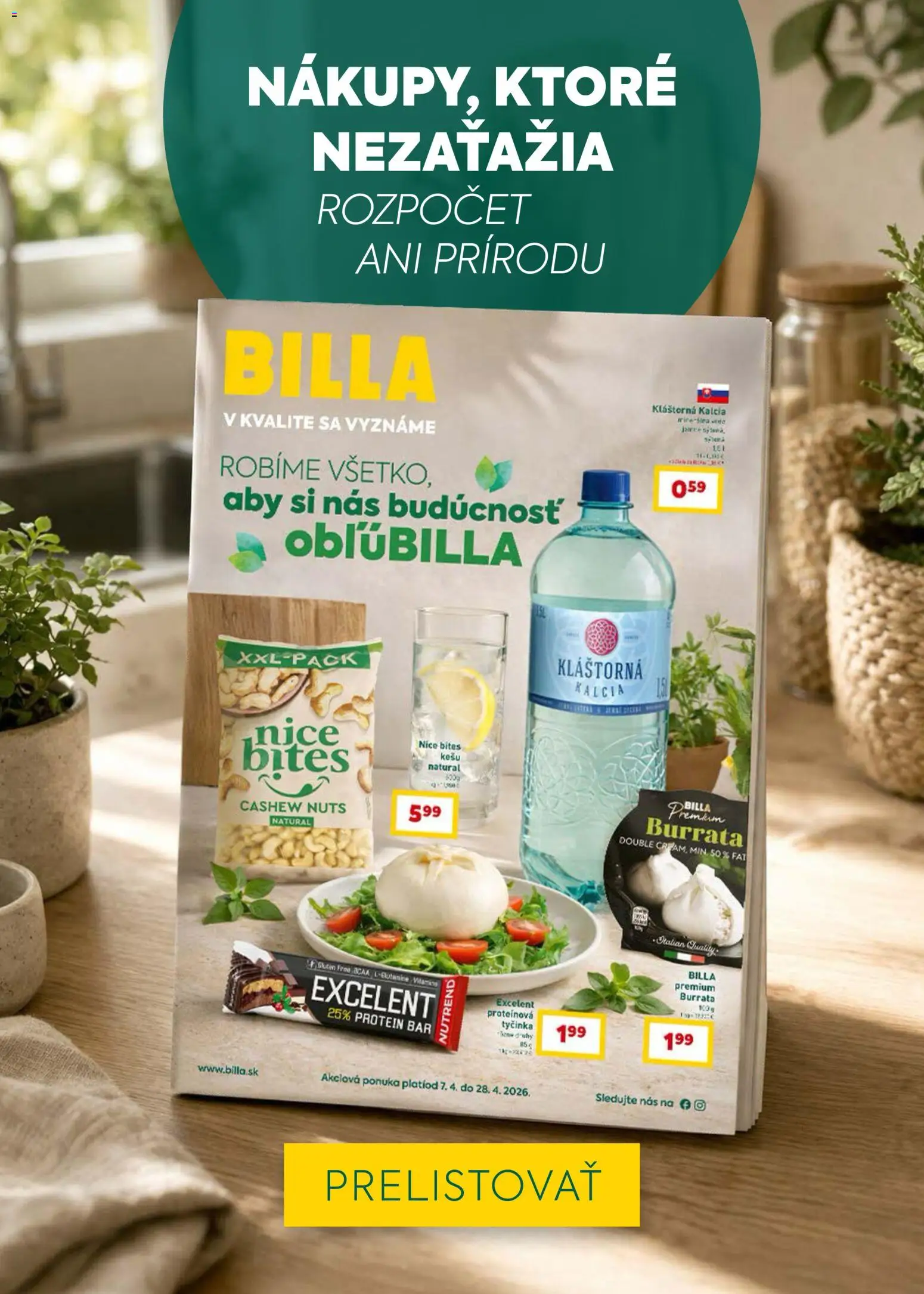 Nové Billa akcie – leták je platný od 07.04.2026 | Strana: 27 | Produkty: Protein