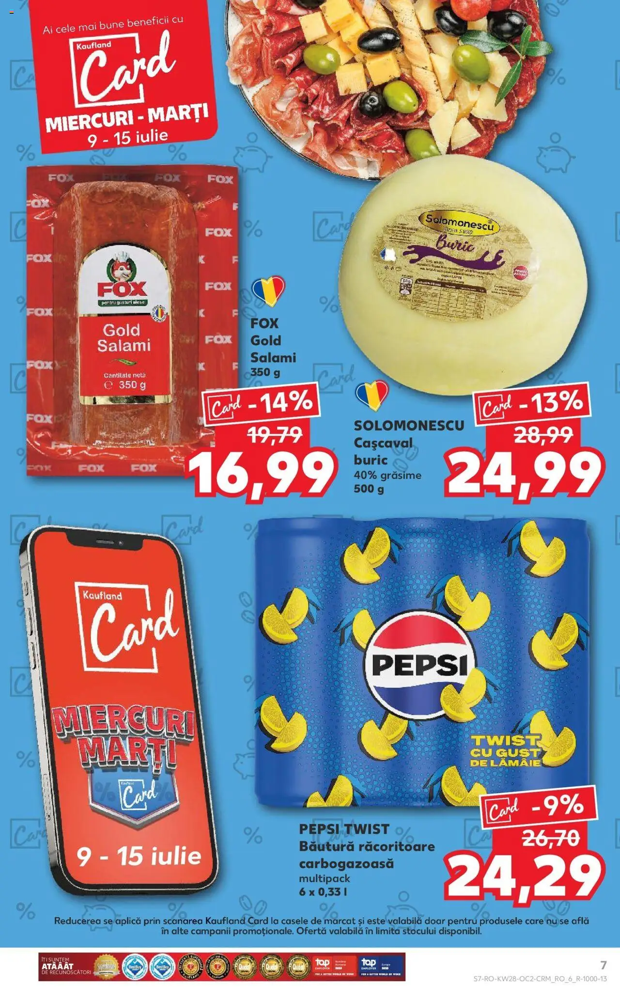 Catalog Kaufland - Bucureşti – valabil de la 09.07.2025 | Pagină: 7 | Produse: Cașcaval, Lămâie
