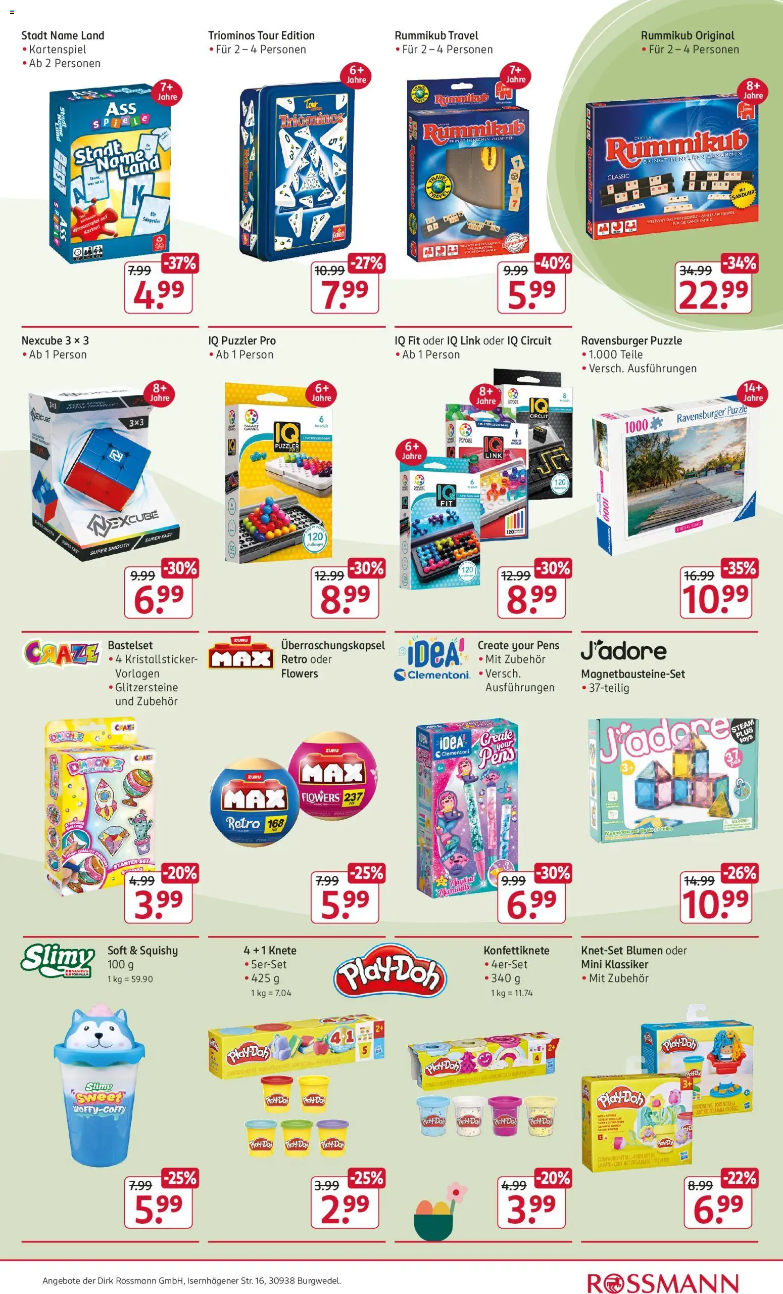 Rossmann Spiel & Spaß Angebote – gültig ab 23.03.2026 | Seite: 7 | Produkte: Blumen