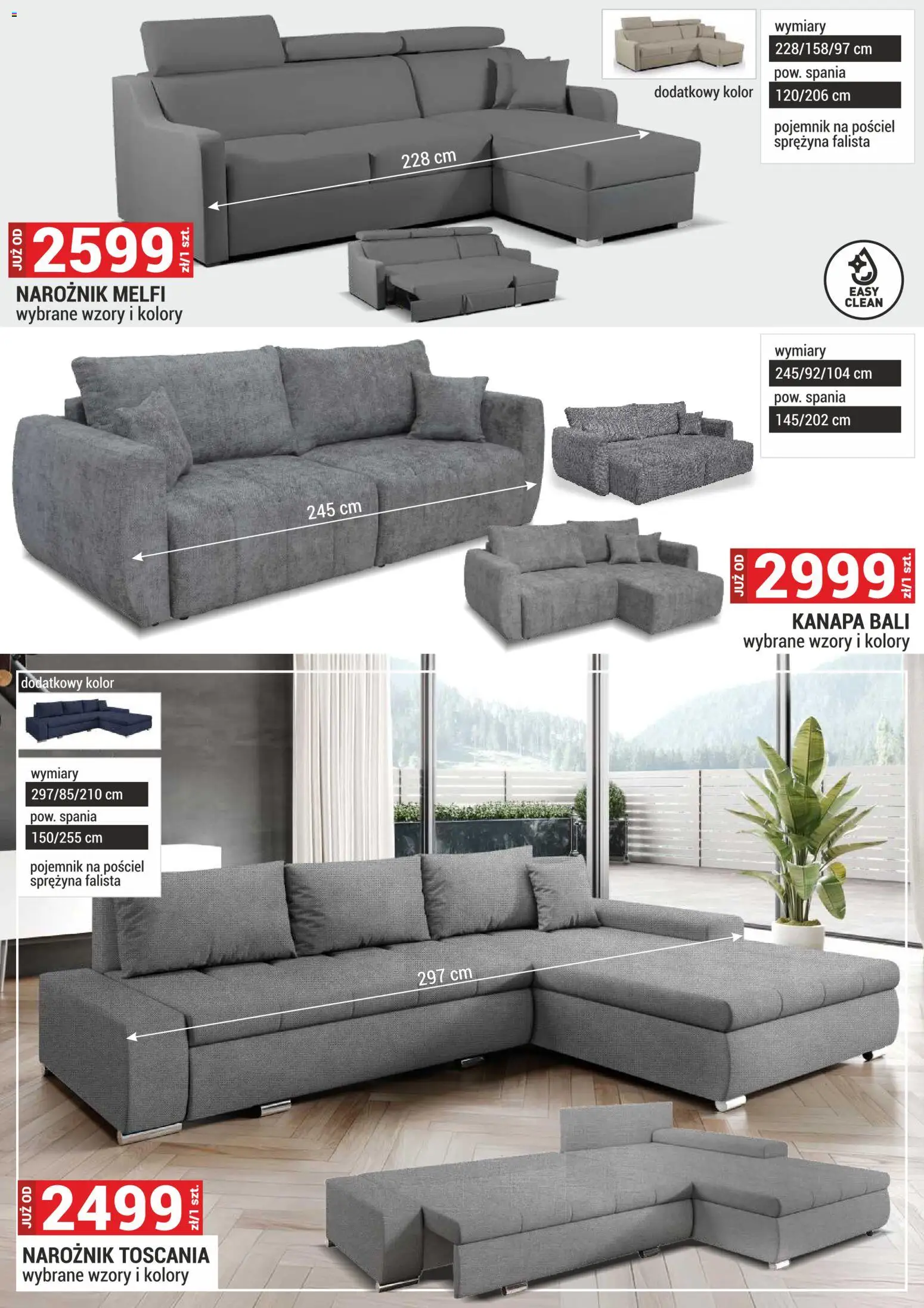 Merkury Market Gazetka - Meble, Wypoczynki, Materace od 02.01.2026 | Strona: 29 | Produkty: Pościel, Kanapa