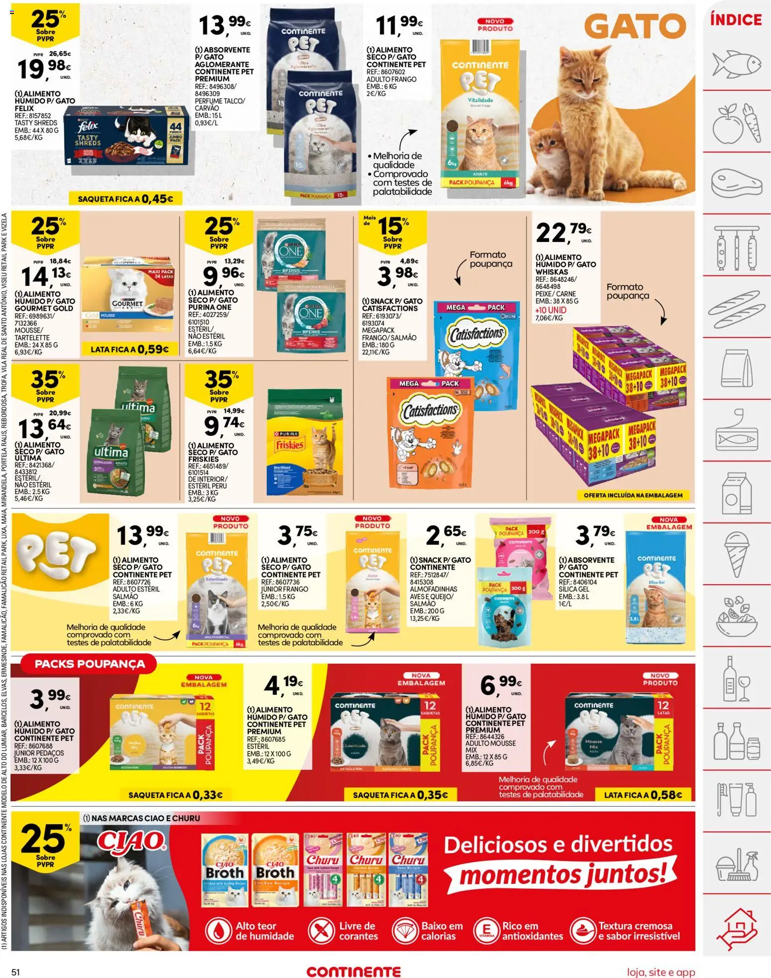 Continente folheto │ válido de 21.04.2026 | Página: 51 | Produtos: Peru, Perfume, Salmão, Carne