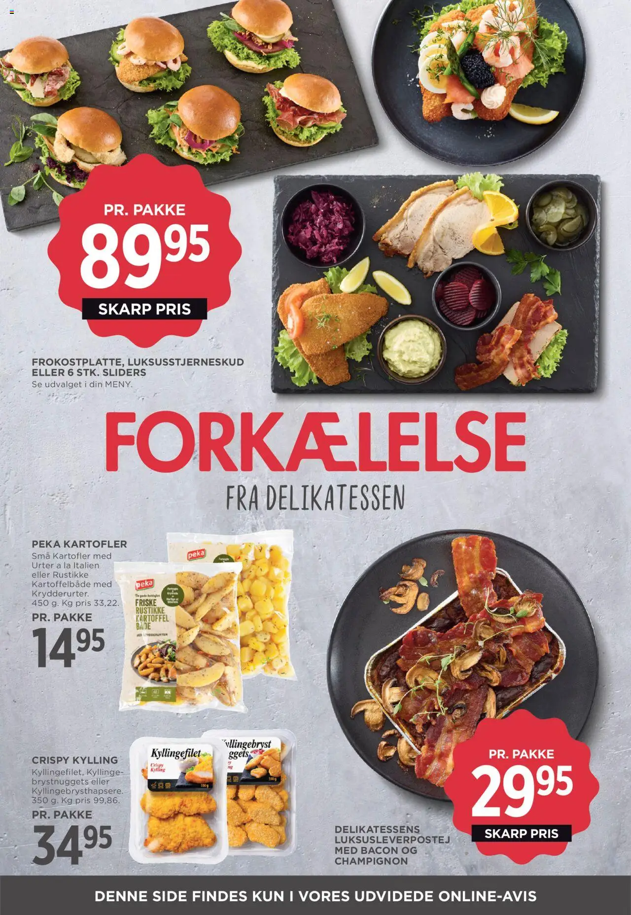 Meny Tilbudsavis gyldig fra 04.07.2025 | Side: 9 | Produkter: Paté, Kartoffelbåde, Kartofler, Bacon