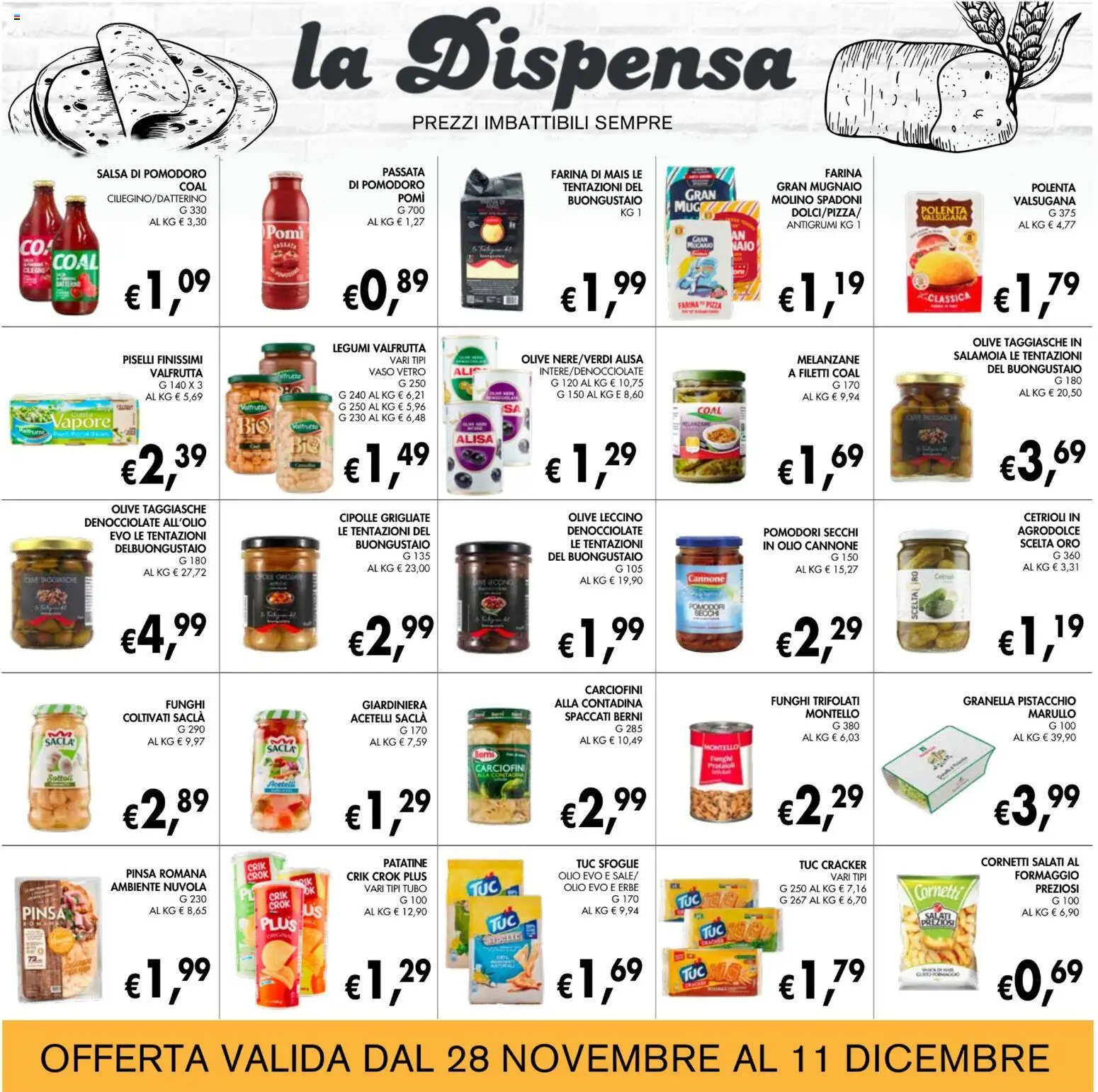 Volantino Coal del 28.11.2025 | Pagina: 14 | Prodotti: Olio, Olive, Pomodori, Pomodori secchi