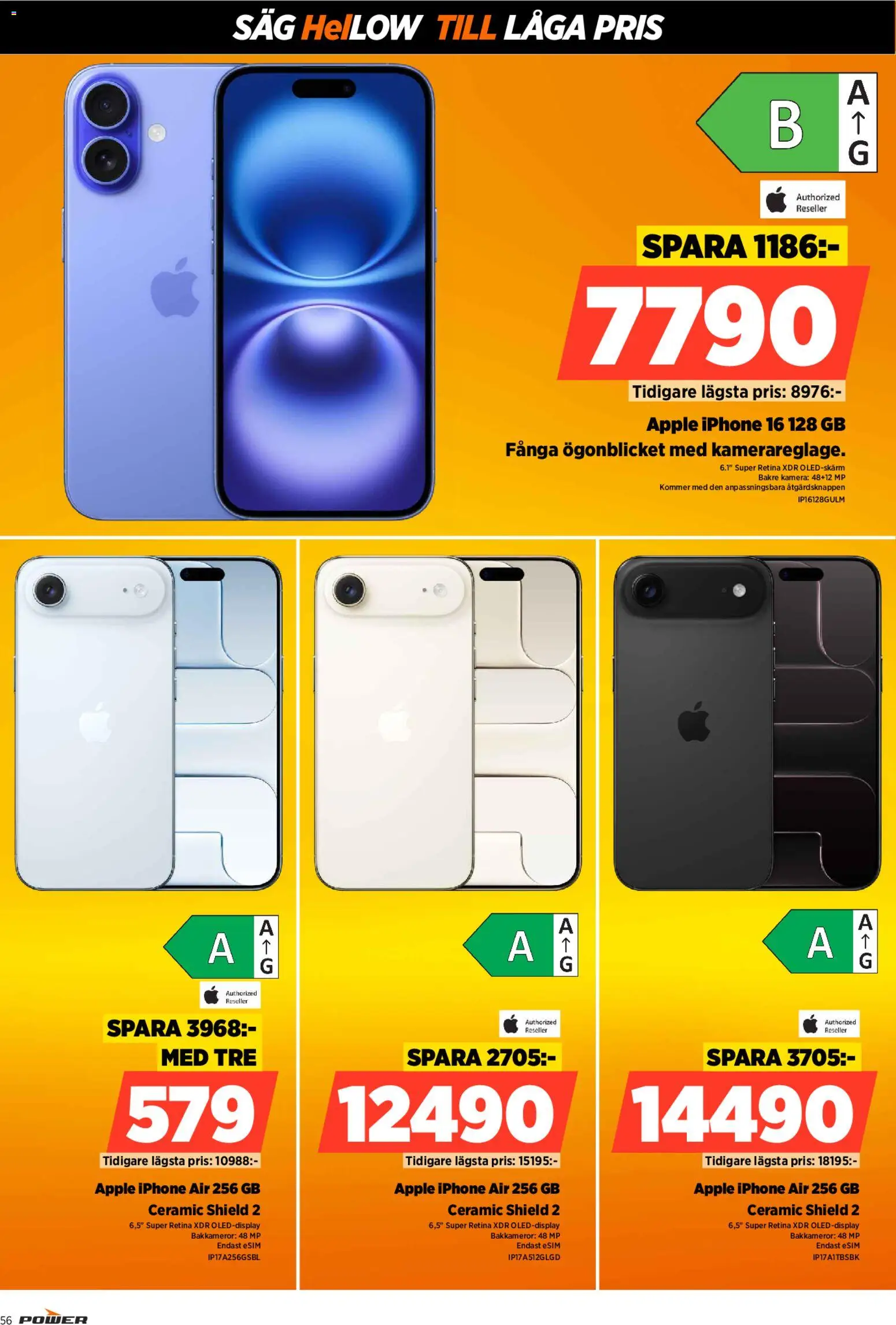 Power reklamblad aktuell från 02.03.2026 | Sida: 56 | Produkter: Såg, Äpple, Kamera