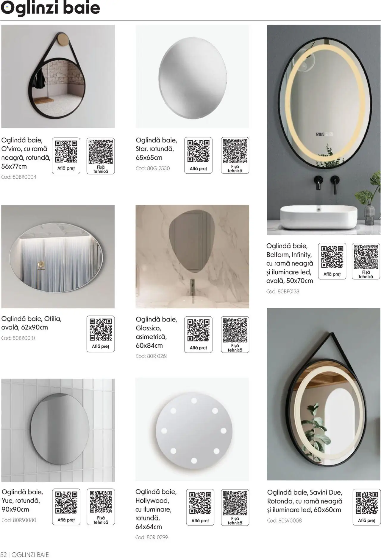 Catalog Romstal – valabil de la 25.11.2024 | Pagină: 52 | Produse: Oglindă