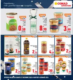 Anteprima del volantino MAIONESE, SALSA TOP DOWN CALVÉ, MAIONESE, SALSA TOP DOWN CALVÉ vari tipi un esempio: maionese classica 250 ml valido a partire dal 27.12.2025 | Pagina: 18 | Prodotti: Pomodoro, Olio, Gallette, Olio extra vergine