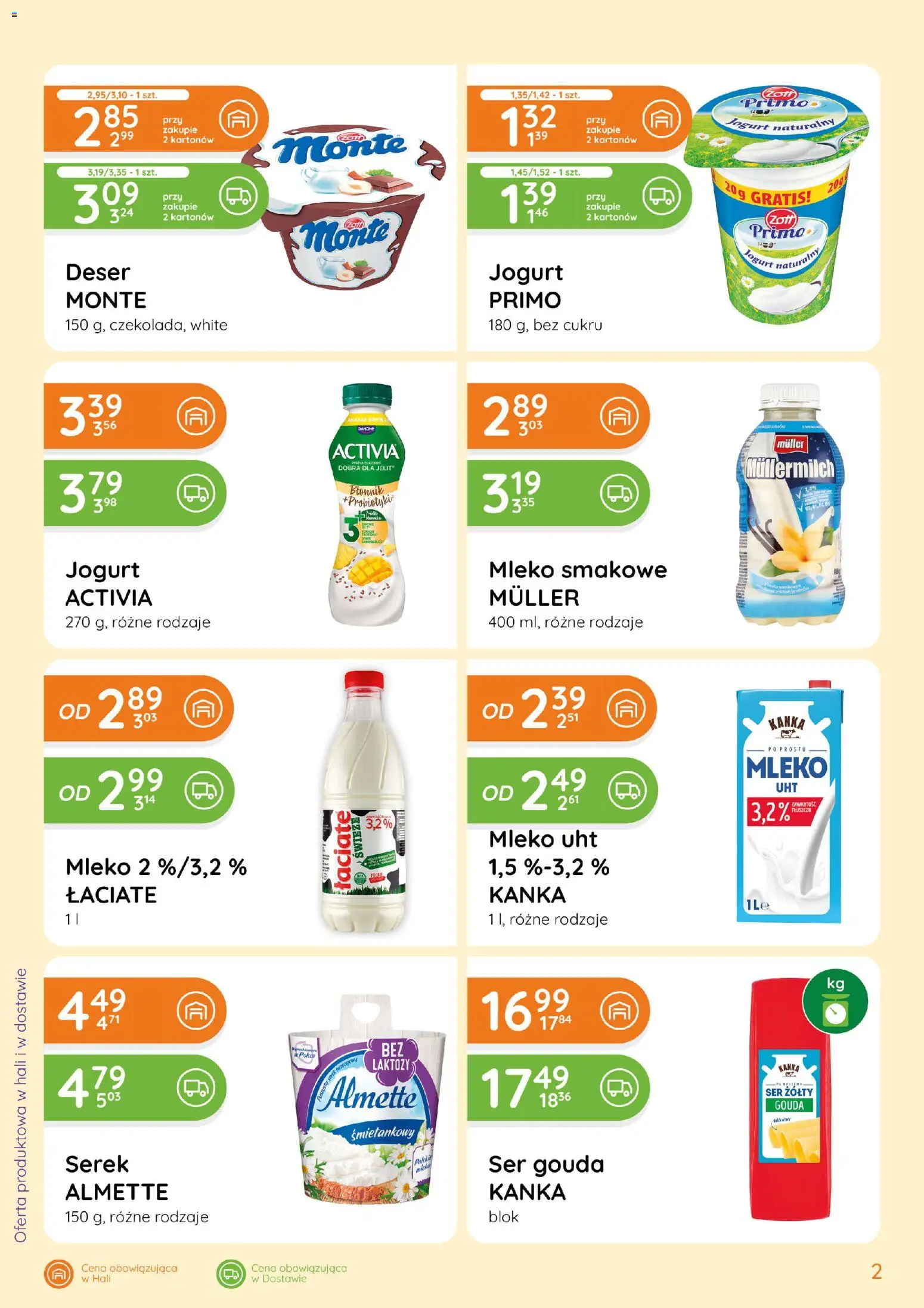 Eurocash gazetka - Ofensywa Spożywcza od 05.03.2026 | Strona: 2 | Produkty: Serek, Mleko, Jogurt, Ananas