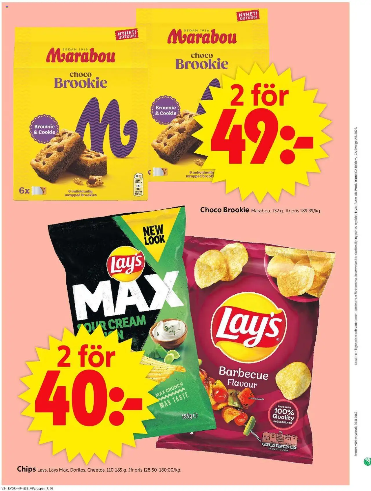 ICA Supermarket reklamblad aktuell från 18.08.2025 | Sida: 14 | Produkter: Chips