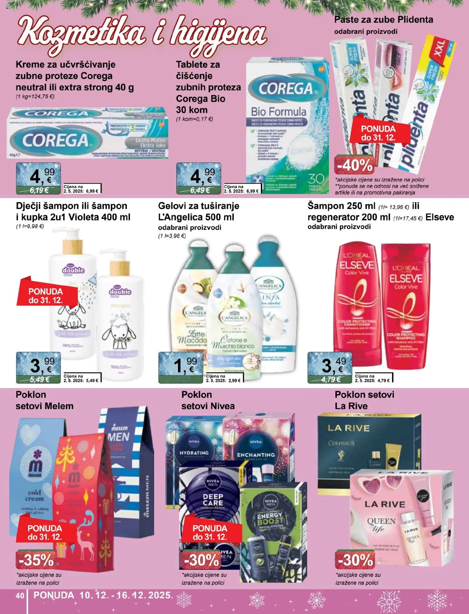 KTC katalog | vrijedi od 10.12.2025 | Stranica: 40 | Proizvodi: Kupka, Melem, Nivea, L'Angelica