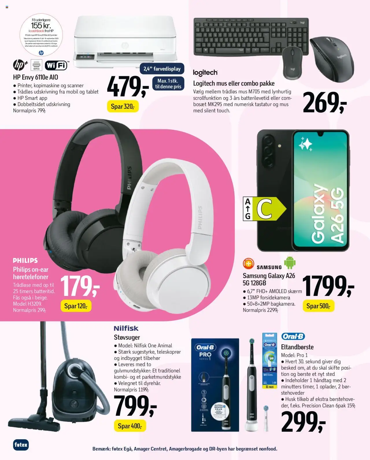 Føtex Tilbudsavis gyldig fra 01.08.2025 | Side: 62 | Produkter: Tablet, Scanner, Høretelefoner, Støvsuger