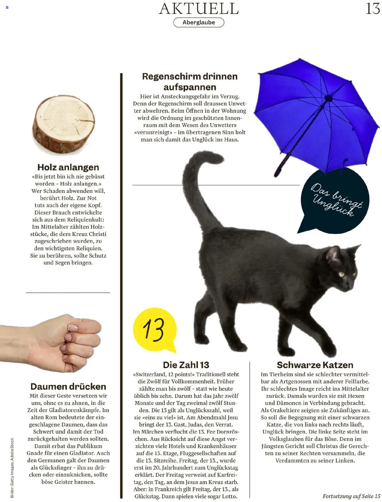 Migros Magazin ab 10.06.2025 | Seite: 13 | Produkte: Regenschirm, Bilder