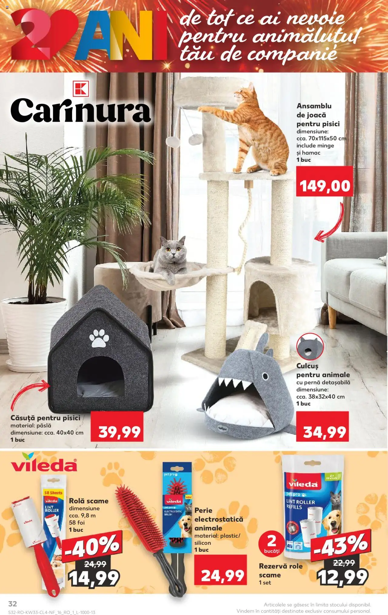 Catalog Kaufland - București – valabil de la 13.08.2025 | Pagină: 32 | Produse: Hamac, Pernă, Role, Perie