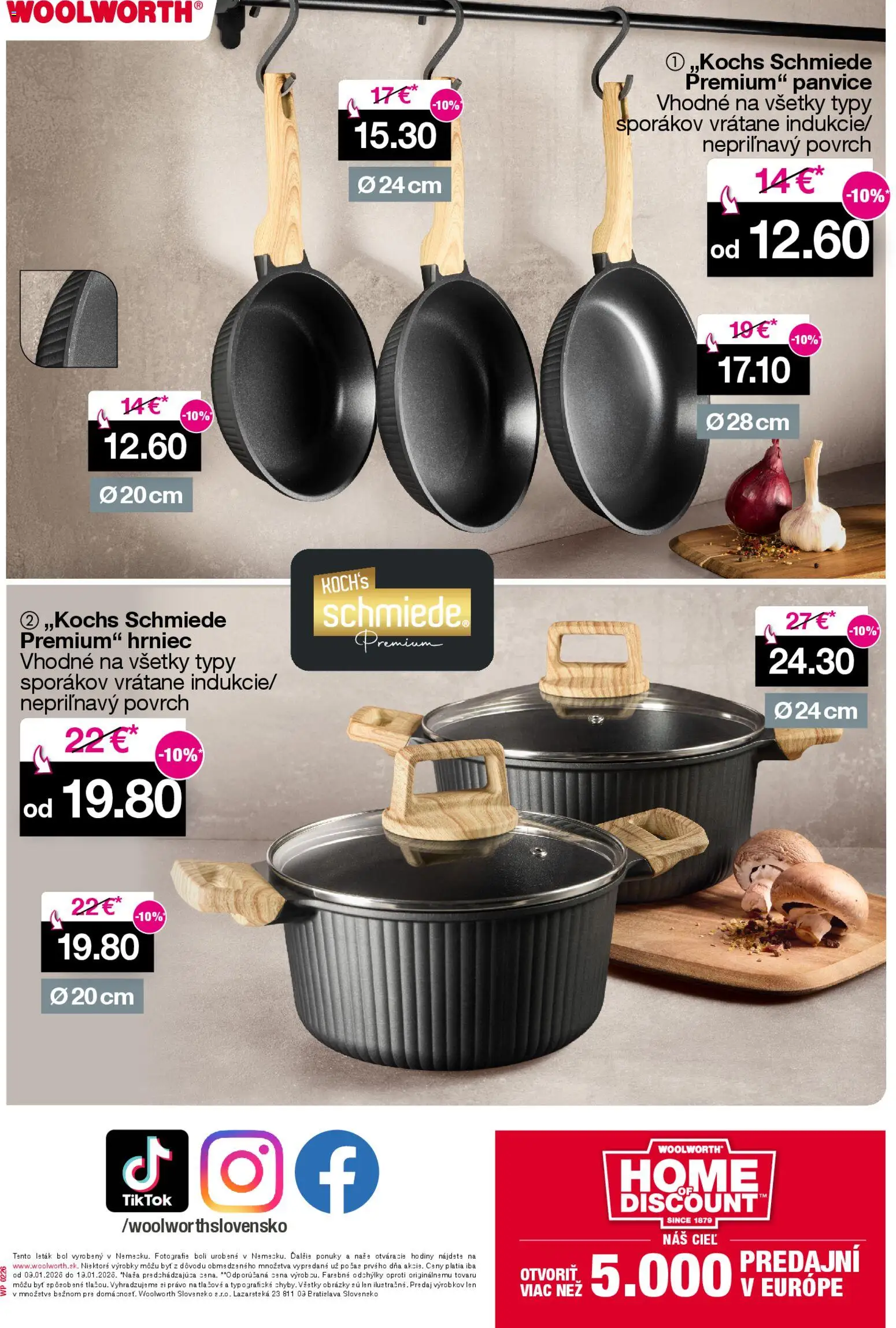 Nové Woolworth akcie – leták je platný od 09.01.2026 | Strana: 20 | Produkty: Hodiny