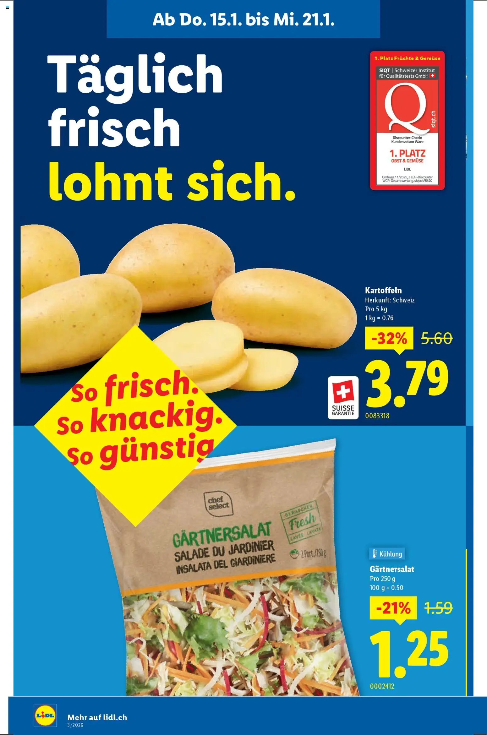 Lidl Aktionen – gültig ab 15.01.2026 | Seite: 4 | Produkte: Gemüse, Kartoffeln, Früchte